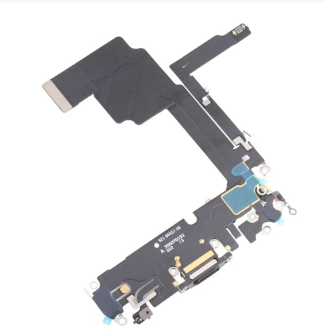 Banda Flex Incarcare pentru Iphone 15 negru mufa incarcare [1]