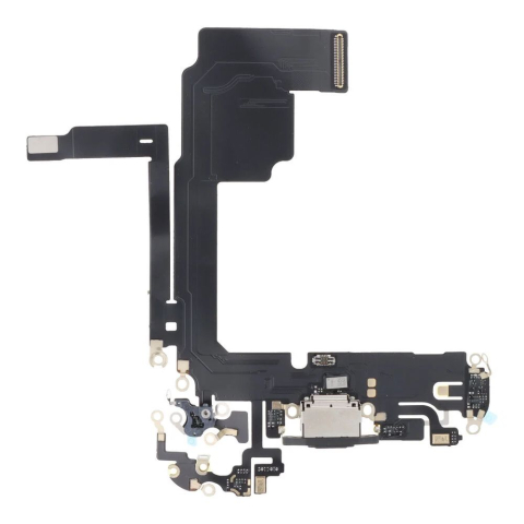 Iphone - Banda Flex Incarcare pentru Iphone 15 pro negru mufa incarcare