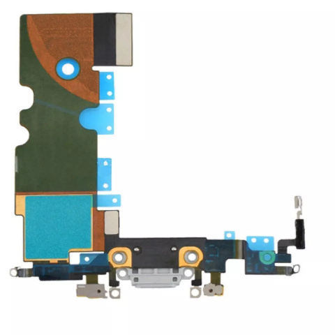 Banda Flex Incarcare pentru Iphone 8 alb white mufa incarcare [1]