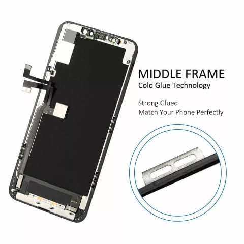 Ecran display lcd apple iphone incell hd hd+ fhd premium negru jhx 11 pro max [3]