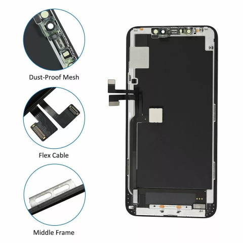Ecran display lcd apple iphone incell hd hd+ fhd premium negru jhx 11 pro max [4]