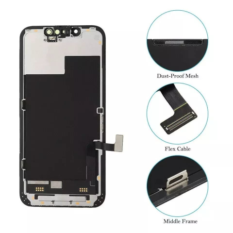 Ecran display lcd apple iphone incell hd hd+ fhd premium negru jhx 13 mini [2]