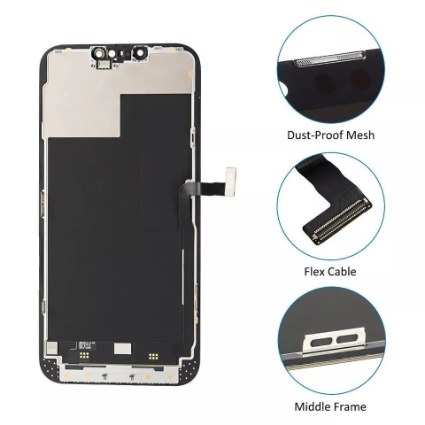 Ecran display lcd apple iphone incell hd hd+ fhd premium negru jhx 13 pro [1]