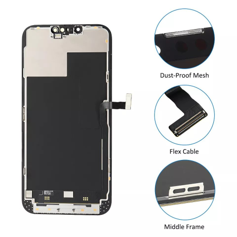 Ecran display lcd apple iphone incell hd hd+ fhd premium negru jhx 13 pro max [4]