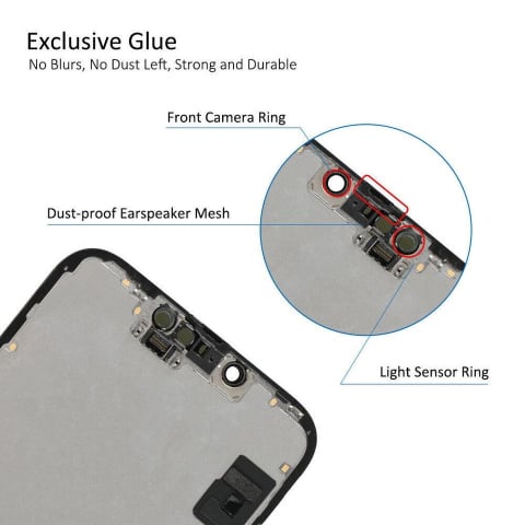 Ecran display lcd apple iphone incell hd hd+ fhd premium negru jhx 14 [1]