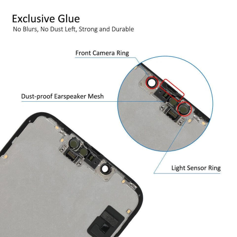 Ecran display lcd apple iphone incell hd hd+ fhd premium negru jhx 14 [1]