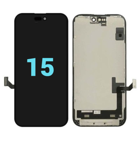 Seria 15 - Ecran display lcd apple iphone incell hd hd+ fhd premium negru 15