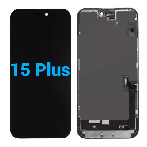 Seria 15 - Ecran display lcd apple iphone incell hd hd+ fhd premium negru 15 plus
