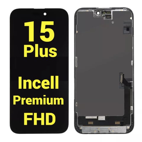 Seria 15 - Ecran display lcd apple iphone incell hd hd+ fhd premium negru 15 plus
