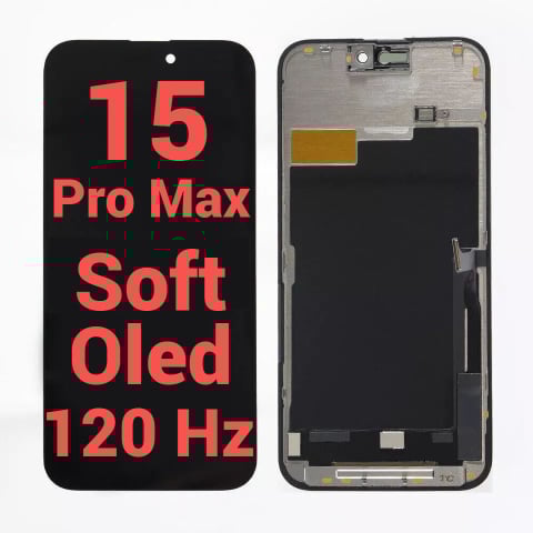 Seria 15 - Display Ecran Lcd pentru Iphone 15 Pro Max Soft Oled Negru
