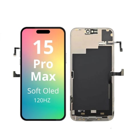 Display Ecran Lcd pentru Iphone 15 Pro Max Soft Oled Negru [1]