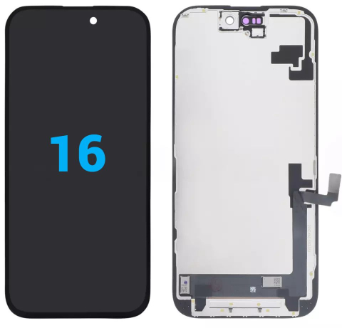 Seria 16 - ecran display lcd apple iphone 16 incell negru
