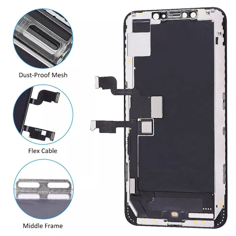 Ecran display lcd apple iphone incell hd hd+ fhd premium negru jhx xs max [1]