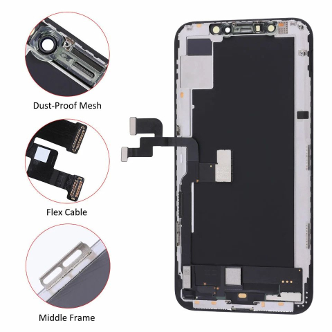 Ecran display lcd apple iphone soft oled premium negru jhx xs [4]