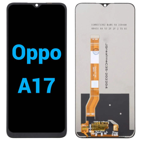 Oppo / Realme - Ecran display lcd oppo realme negru  Oppo A17 CPH2477 Oppo A57 CPH2387 Oppo A57S CPH2385 Oppo A57E CPH2387 Oppo A77 CPH2385 Oppo A18 CPH2591 Oppo A38 CPH3579 Oppo A78 5G CPH2483 CPH2495