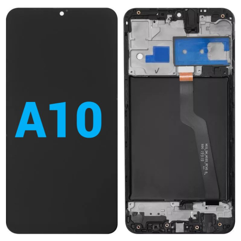 Ecrane / Display - Ecran display lcd samsung galaxy negru cu rama a10 a105
