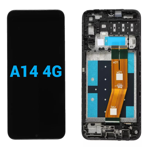 Samsung - Ecran display lcd samsung galaxy negru cu rama a14 4g a145p a145r