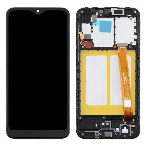 Ecran display lcd samsung galaxy negru cu rama a20e a202 [3]