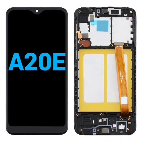 Samsung - Ecran display lcd samsung galaxy negru cu rama a20e a202