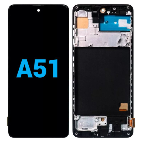 Samsung - Display Ecran Lcd pentru Samsung A51 (A515) Incell Negru cu Rama