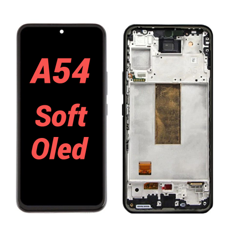 Samsung - Display Ecran Lcd pentru Samsung A54 (A546) Soft Oled Negru cu Rama