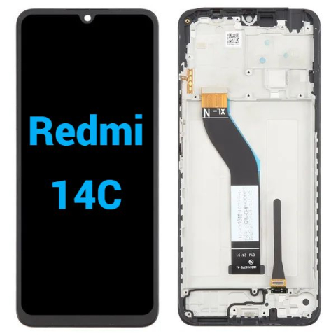 Xiaomi - Ecran display lcd xiaomi redmi negru   Xiaomi Redmi 14C 2411DRN47C 2409BRN2CA  2409BRN2CG  2409BRN2CY Poco C75 2410FPCC5G
