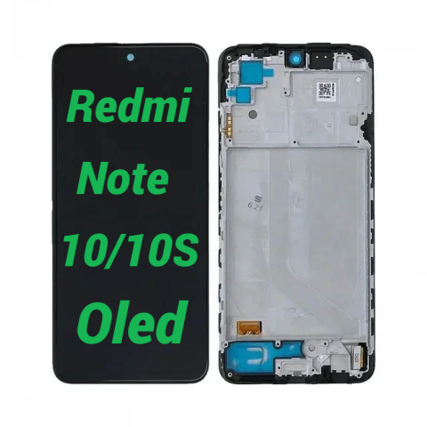Xiaomi - Display Ecran Lcd pentru Xiaomi Redmi Note 10 4G / Note 10S  Negru cu Rama Oled