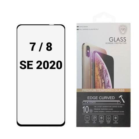 Folii Protectie - Folie Protectie Ecran 10D pentru Iphone 7 / 8 / SE 2020 Negru