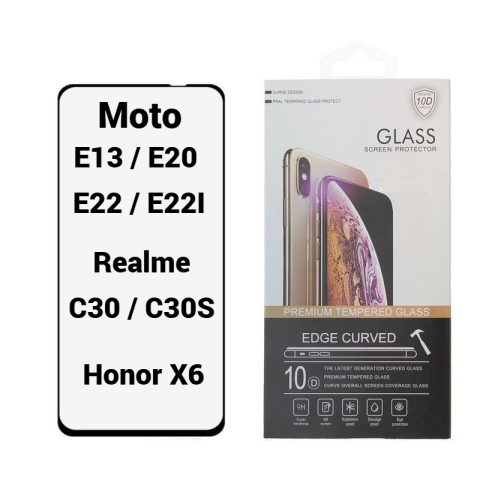 Oppo / Realme - Folie Protectie Ecran 10D pentru Motorola Moto E13 / E20 / E22 / E22i / G8 Power Lite // Realme C30 / C30S / Honor X6