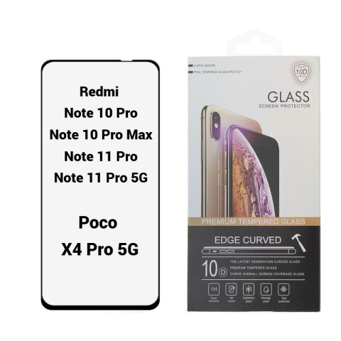 Xiaomi - Folie Protectie Ecran 10D pentru Xiaomi Redmi Note 10 Pro / Note 10 Pro Max / 11 Pro / 11 Pro Plus 5G / Poco X4 Pro 5G
