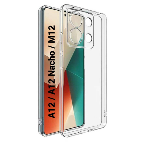Samsung - Husa de silicon 2mm pentru Samsung a12 a125 a12 nacho a127 m12 m127 cu protectie camera transparent