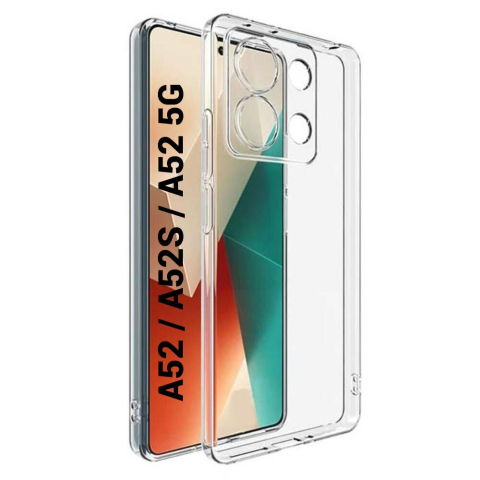 Samsung - Husa de silicon 2mm pentru Samsung a52 a525 a52s a526 a52 5g a528 cu protectie camera transparent