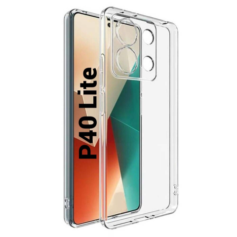 Huawei - Husa de silicon 2mm pentru Huawei P40 Lite cu protectie camera transparent