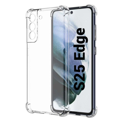 Samsung - Husa de silicon antisoc pentru sansung s25 edge s937 transparent floveme
