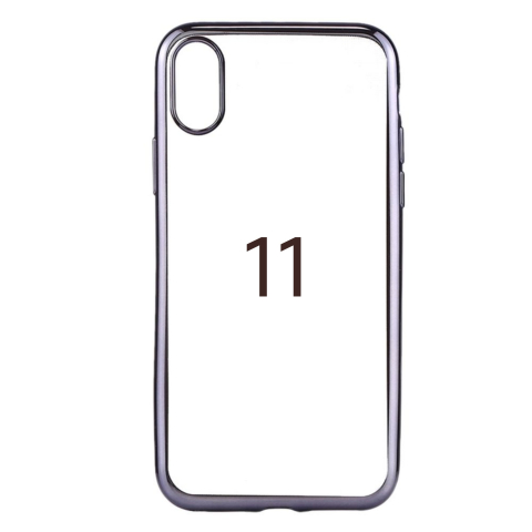 Huse Hybrid Transparent - Husa de Silicon Hybrid pentru Iphone 11 Gri