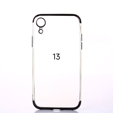 Huse Hybrid Transparent - Husa de Silicon Hybrid pentru Iphone 13 gri