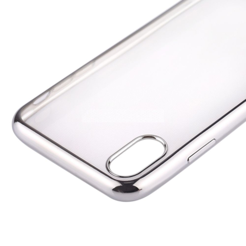 Husa de Silicon Hybrid pentru samsung A7 2018 a750 argintiu [2]