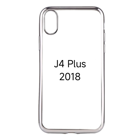 Huse Hybrid Transparent - Husa de Silicon Hybrid pentru samsung j4 plus 2018 j415 argintiu