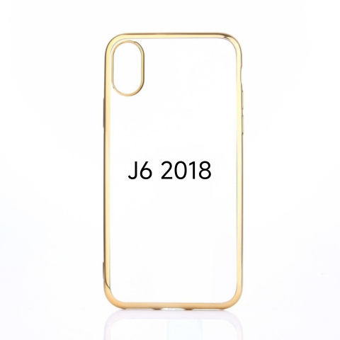 Huse Hybrid Transparent - Husa de Silicon Hybrid pentru samsung j6 2018 j600 auriu