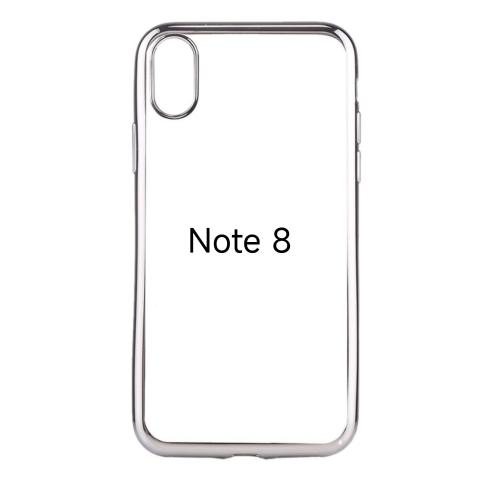 Huse Hybrid Transparent - Husa de Silicon Hybrid pentru samsung note 8 n950 argintiu