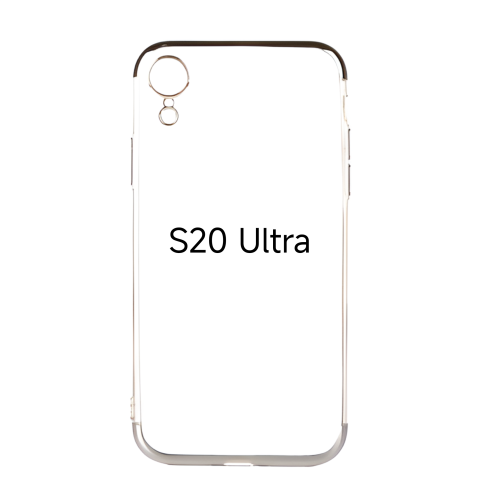 Huse Hybrid Transparent - Husa de Silicon Hybrid pentru samsung s20 ultra g988 argintiu
