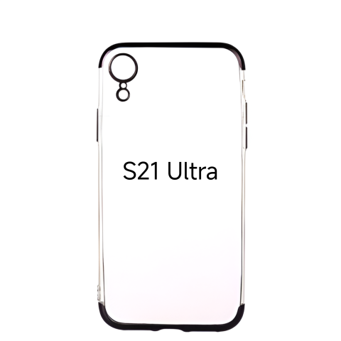 Huse Hybrid Transparent - Husa de Silicon Hybrid pentru samsung s21 ultra g998 gri