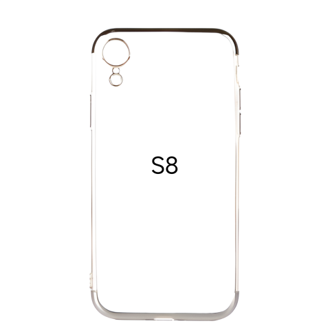 Huse Hybrid Transparent - Husa de Silicon Hybrid pentru samsung s8 g950 argintiu