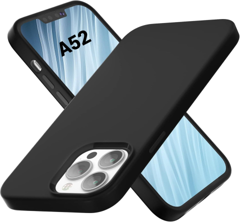 Samsung - Husa de silicon ultra slim pentru samsung a52 a525 a52 5g a526 a52s 528 negru candy