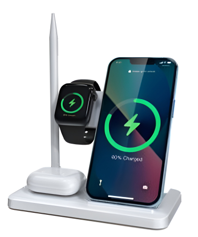 Incarcatoare Retea - Statie Incarcare Wireless XO-WX033 4 in 1 (15W)