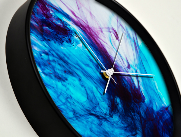 Ceas de perete, pentru living, birou sau showroom, Blue influence [2]