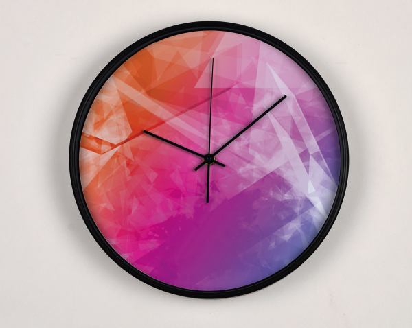 Ceas de perete, pentru living, birou sau showroom, Fundal multicolor [1]