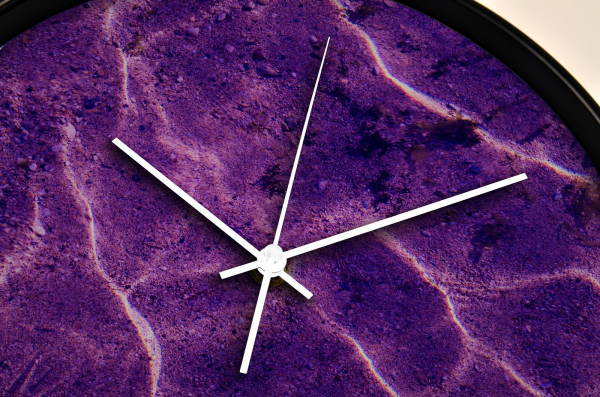 Ceas de perete, pentru living, birou sau showroom, Mare/ocean si nisip ultra violet [3]