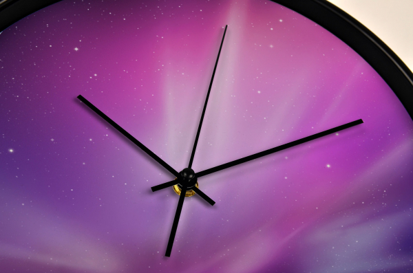 Ceas de perete, pentru living, birou sau showroom, Violet Sky [3]