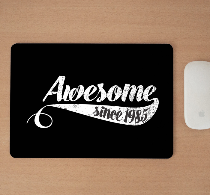 Mousepad cu mesaj aniversar, Awesome Since [2]